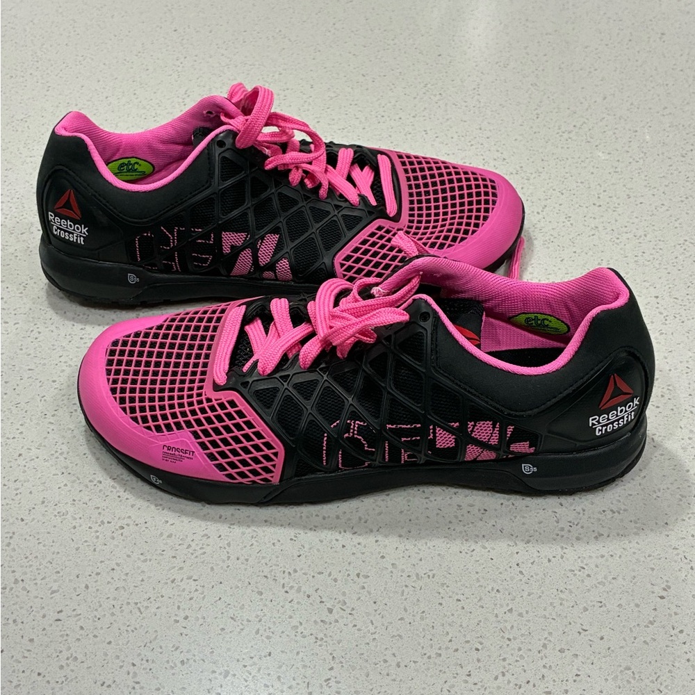 •	Reebok CrossFit Nano Pink & Black Training Shoes Women’s 10 EU 41 LNWT - Picture 2 of 7